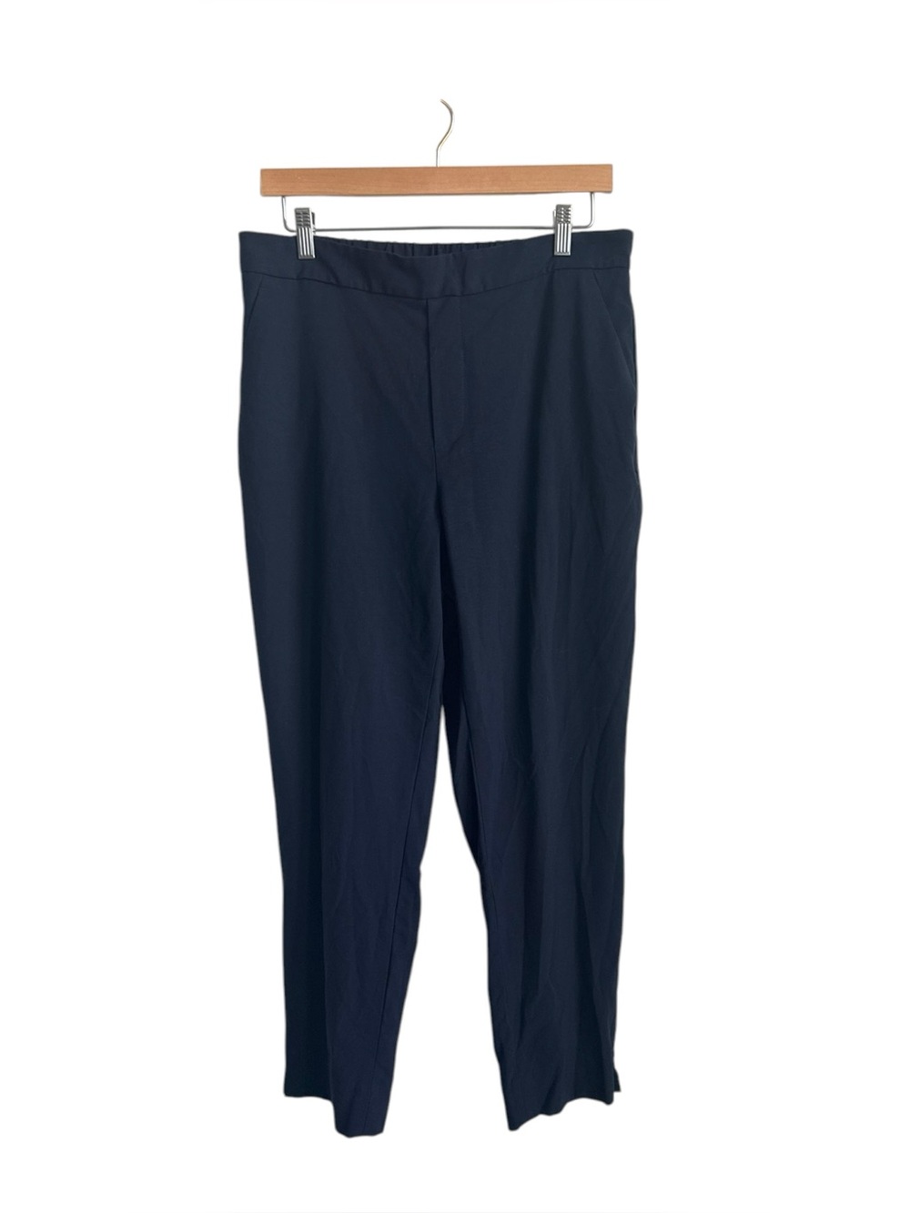 Banana Republic Navy Pull On Tapered Ankle Trousers Pants Size 12